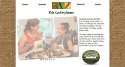 Desktop Screenshot of kidscookinggreen.com